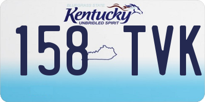 KY license plate 158TVK