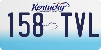 KY license plate 158TVL