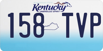 KY license plate 158TVP