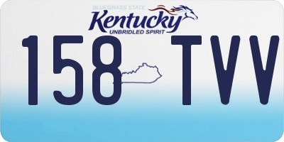 KY license plate 158TVV