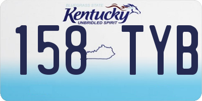 KY license plate 158TYB