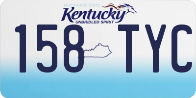 KY license plate 158TYC