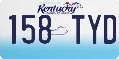 KY license plate 158TYD
