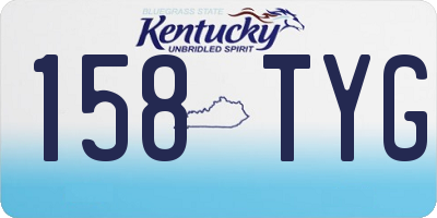 KY license plate 158TYG