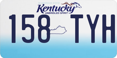 KY license plate 158TYH