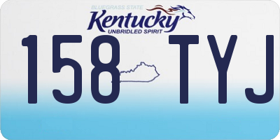KY license plate 158TYJ