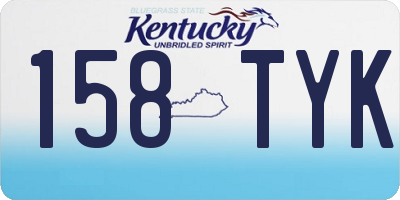 KY license plate 158TYK