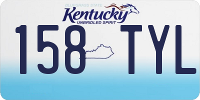 KY license plate 158TYL