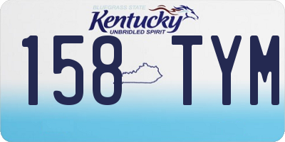 KY license plate 158TYM