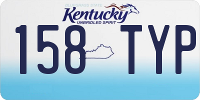 KY license plate 158TYP