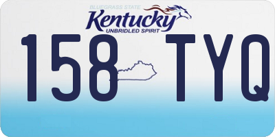 KY license plate 158TYQ