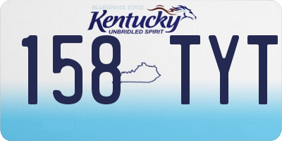 KY license plate 158TYT