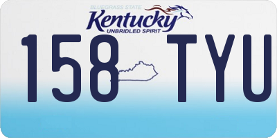 KY license plate 158TYU
