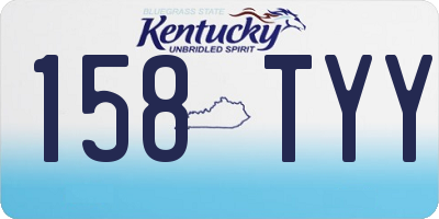 KY license plate 158TYY