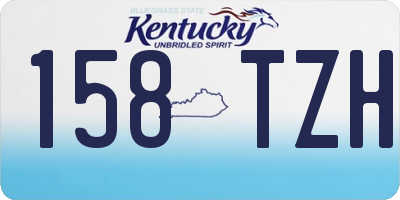 KY license plate 158TZH