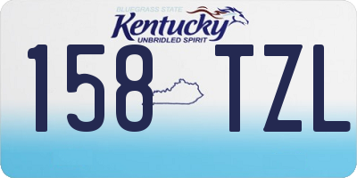KY license plate 158TZL