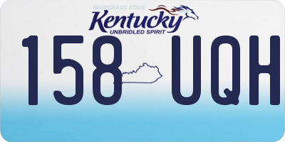 KY license plate 158UQH