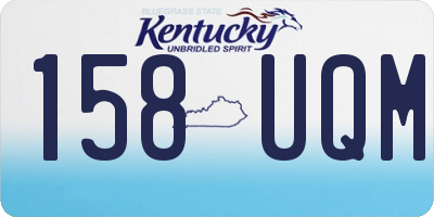 KY license plate 158UQM