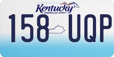 KY license plate 158UQP