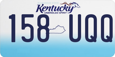 KY license plate 158UQQ