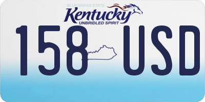KY license plate 158USD