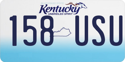 KY license plate 158USU