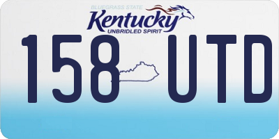 KY license plate 158UTD