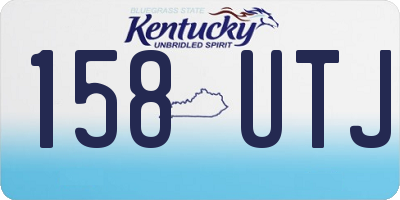 KY license plate 158UTJ