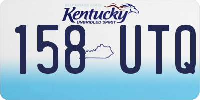KY license plate 158UTQ