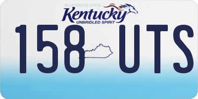 KY license plate 158UTS