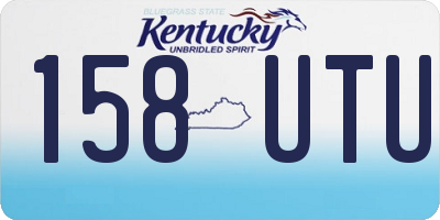 KY license plate 158UTU