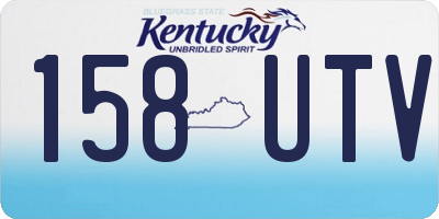 KY license plate 158UTV