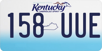 KY license plate 158UUE
