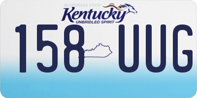 KY license plate 158UUG