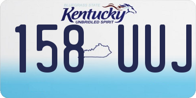 KY license plate 158UUJ