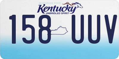 KY license plate 158UUV