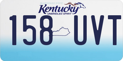 KY license plate 158UVT