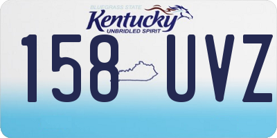 KY license plate 158UVZ