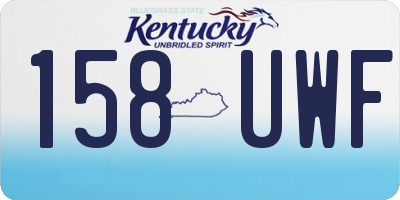 KY license plate 158UWF