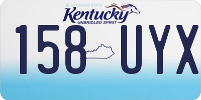 KY license plate 158UYX