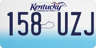 KY license plate 158UZJ