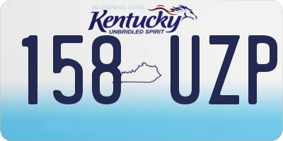 KY license plate 158UZP