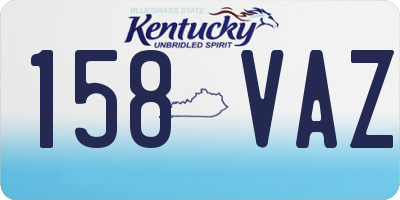 KY license plate 158VAZ