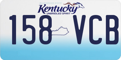 KY license plate 158VCB