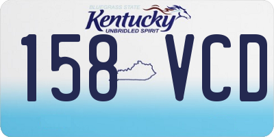 KY license plate 158VCD