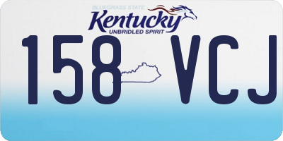 KY license plate 158VCJ
