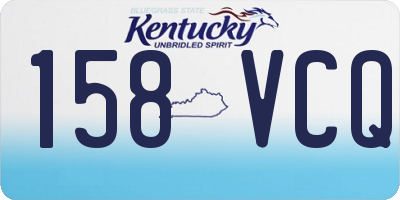 KY license plate 158VCQ