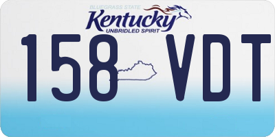 KY license plate 158VDT