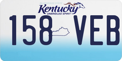 KY license plate 158VEB