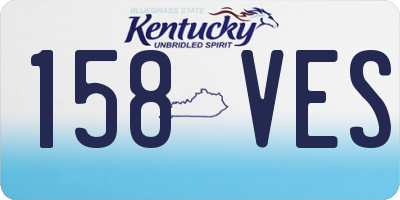 KY license plate 158VES